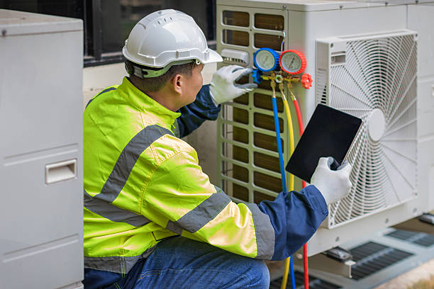 Professional Hvac technician working in Big Lake, TX